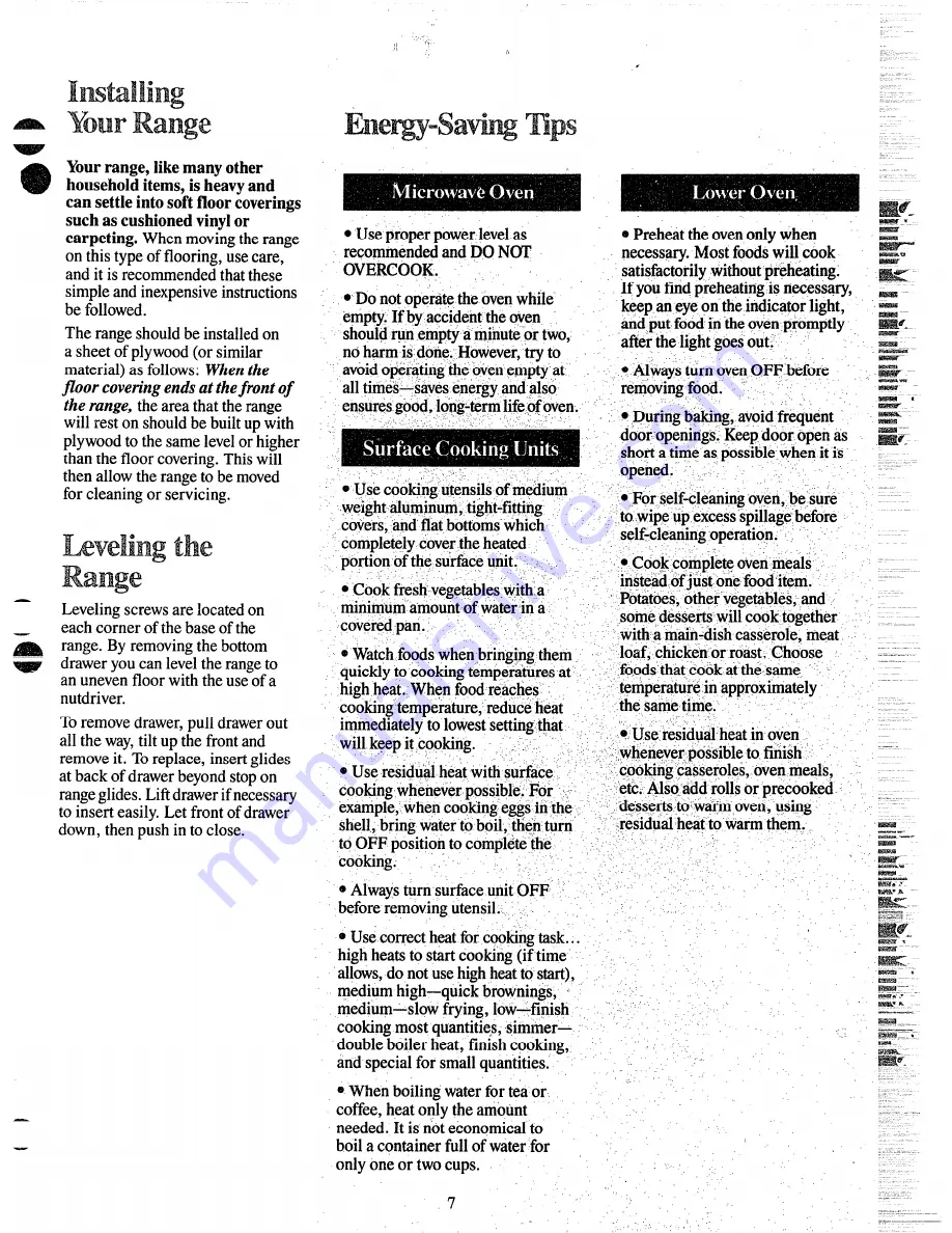 Hotpoint RH961GJ Use And Care Manual Download Page 7