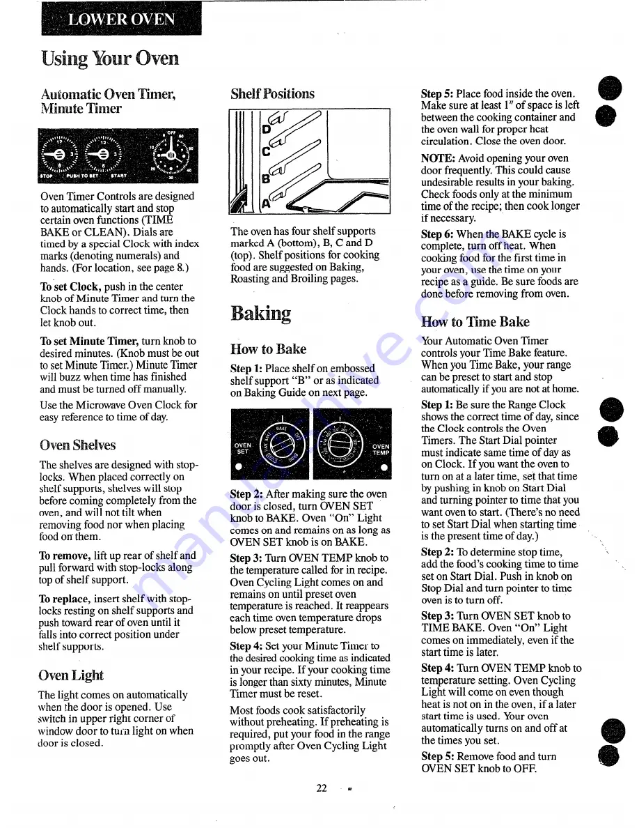 Hotpoint RH961GJ Use And Care Manual Download Page 22