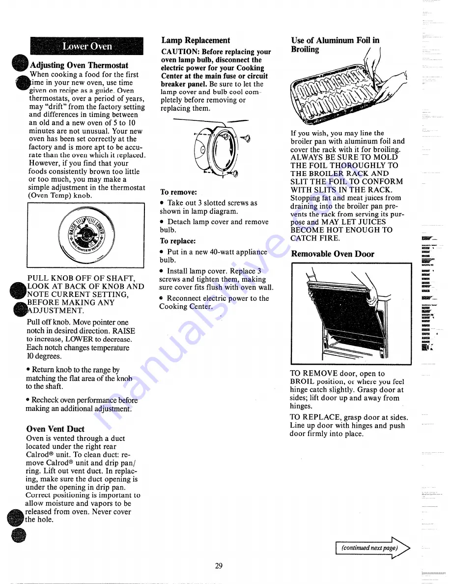 Hotpoint RH961GJ Use And Care Manual Download Page 29