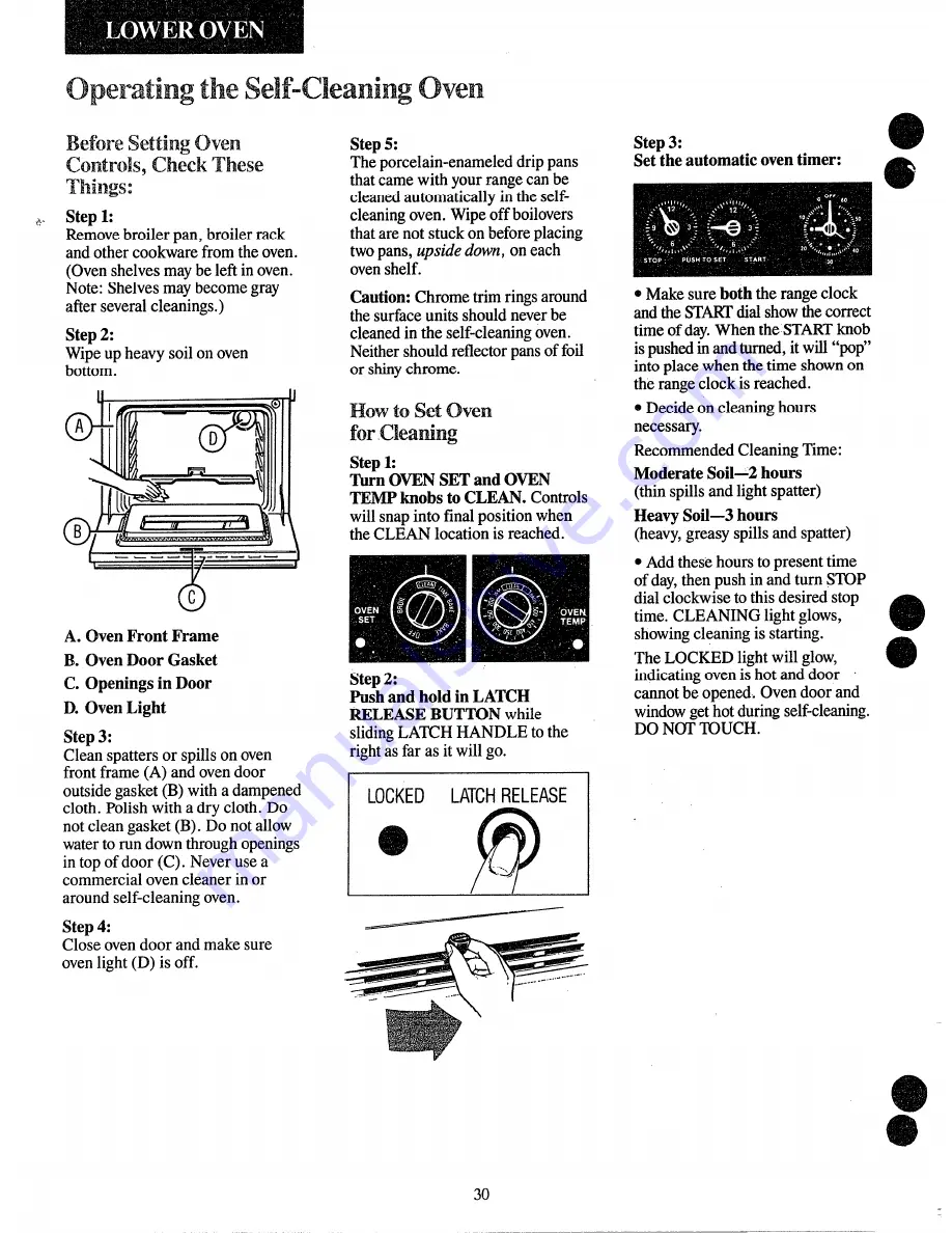 Hotpoint RH961GJ Use And Care Manual Download Page 30