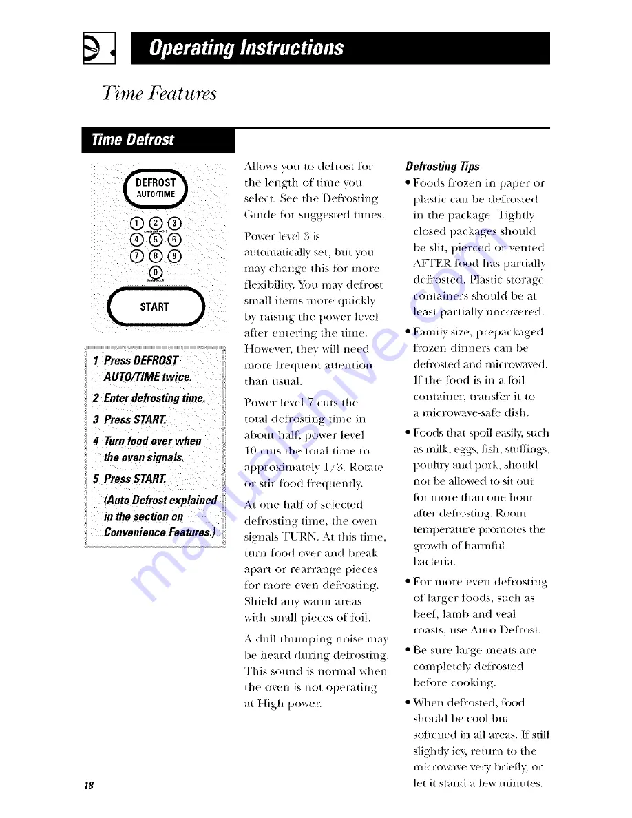 Hotpoint rvm1625 Owner'S Manual Download Page 18