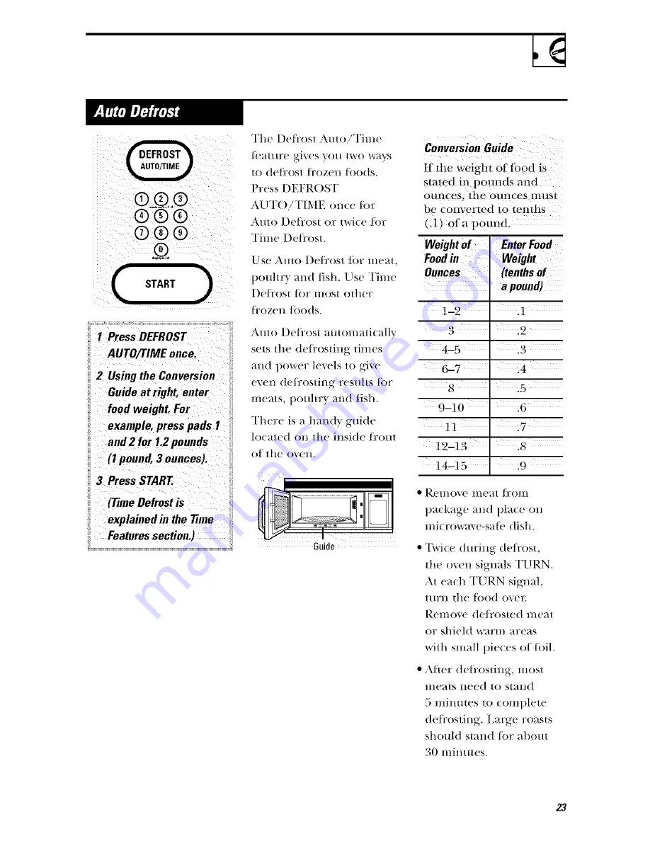 Hotpoint rvm1625 Owner'S Manual Download Page 23