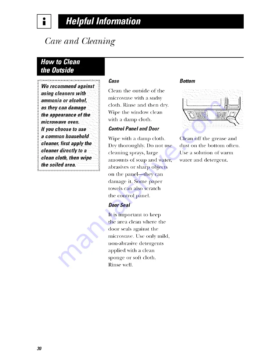 Hotpoint rvm1625 Скачать руководство пользователя страница 30