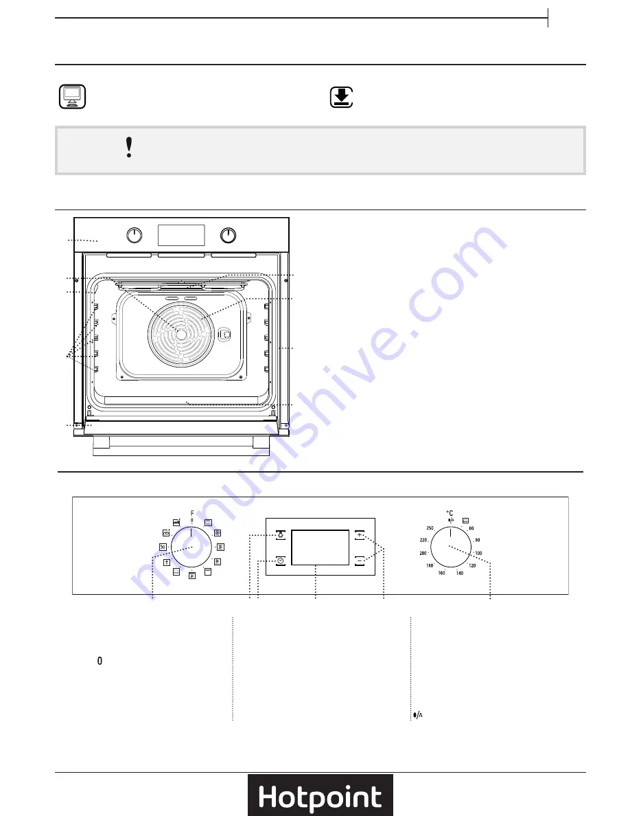 Hotpoint SA4844CIX Daily Reference Manual Download Page 1