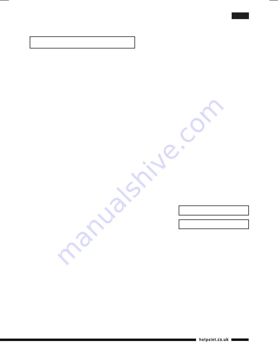 Hotpoint SG C10 AA0 UK Operating Instructions Manual Download Page 16