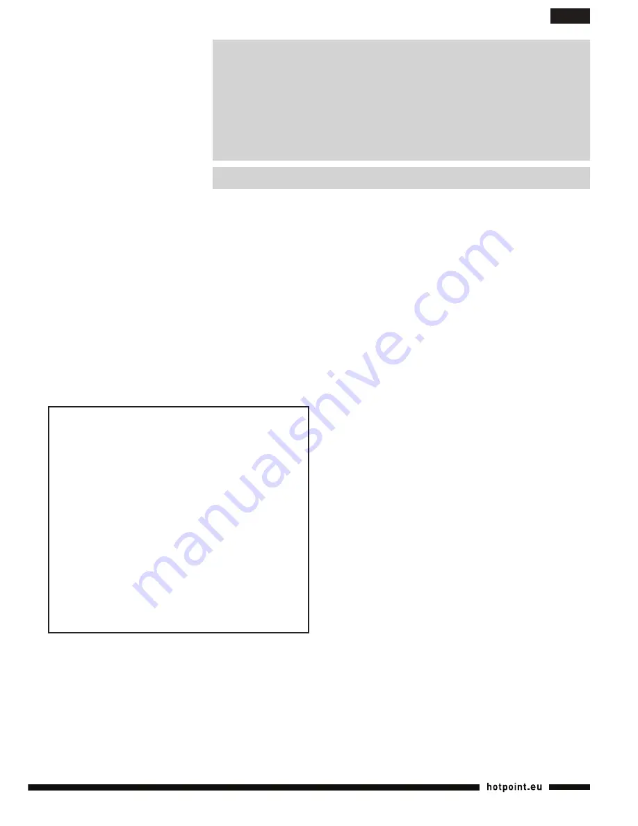 Hotpoint SI E40 BA0 Operating Instructions Manual Download Page 47