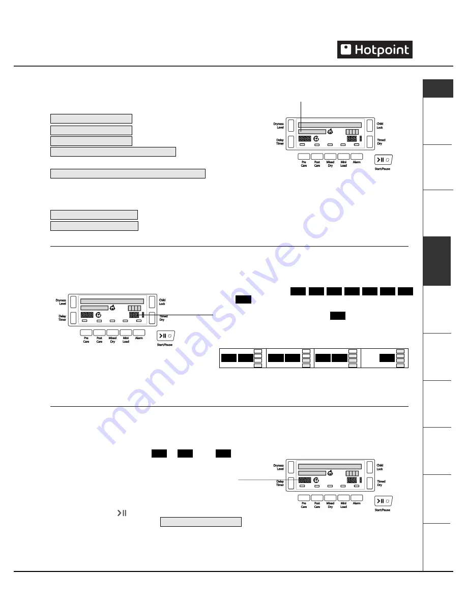 Hotpoint TCD970 Скачать руководство пользователя страница 7