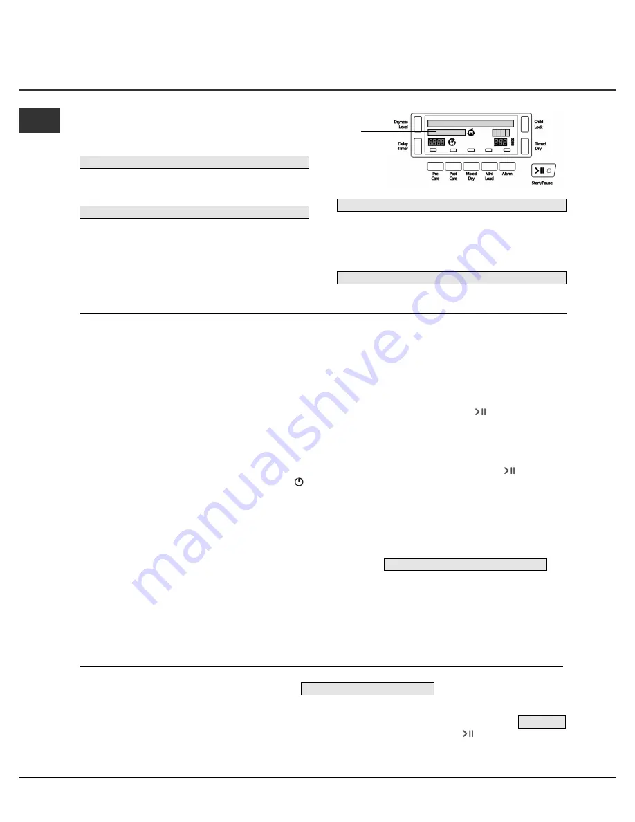 Hotpoint TCD970 Instruction Booklet Download Page 8