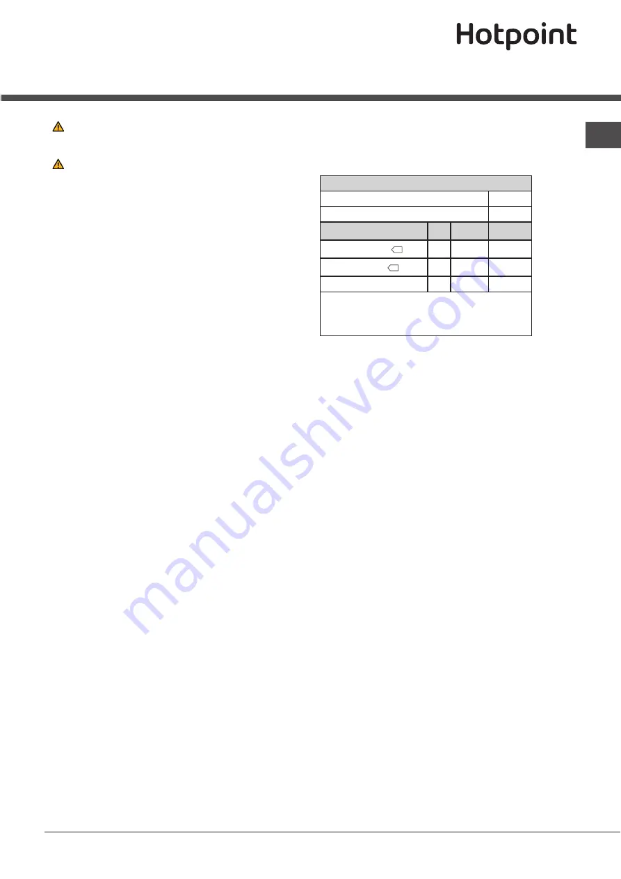 Hotpoint TCFS 735B Instruction Booklet Download Page 3