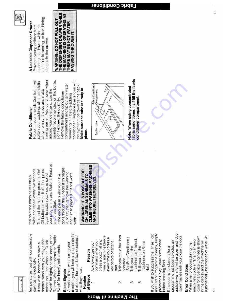 Hotpoint WM33 User Handbook Manual Download Page 11