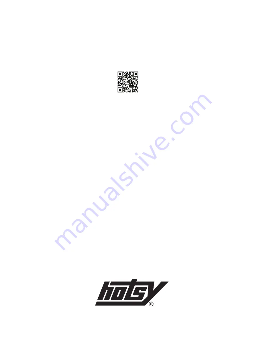 Hotsy HSS-102589E Operator'S Manual Download Page 22