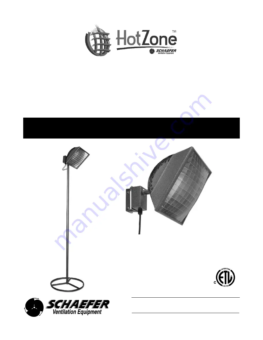 HotZone HZE-1500P Installation & Operation Instructions Download Page 1