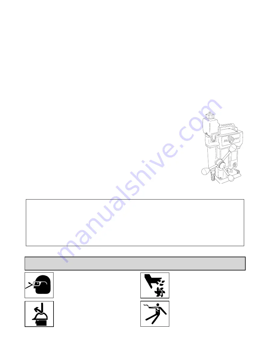 Hougen HMD505 SERIES Operator'S Manual Download Page 2