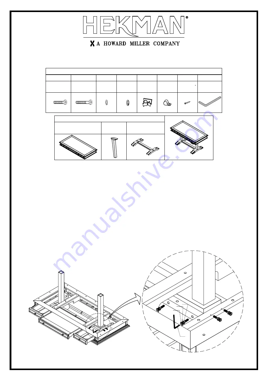 Howard Miller HEKMAN WELLINGTON 28493 Скачать руководство пользователя страница 1