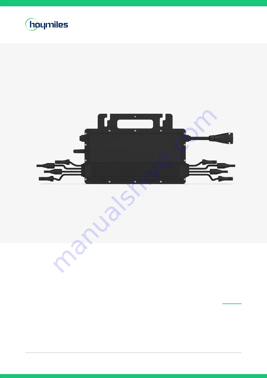 Hoymiles HM-1800T-S User Manual Download Page 1