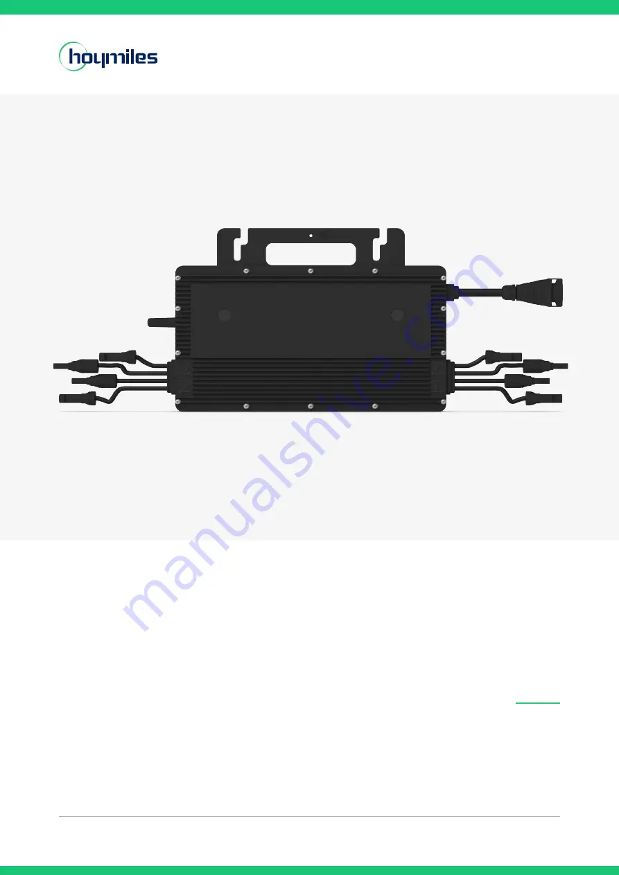 Hoymiles HMS-1600C-4T Скачать руководство пользователя страница 1