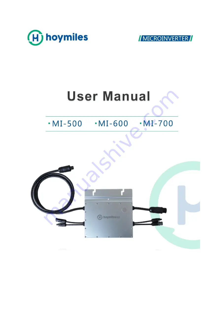 Hoymiles MI-500 User Manual Download Page 1