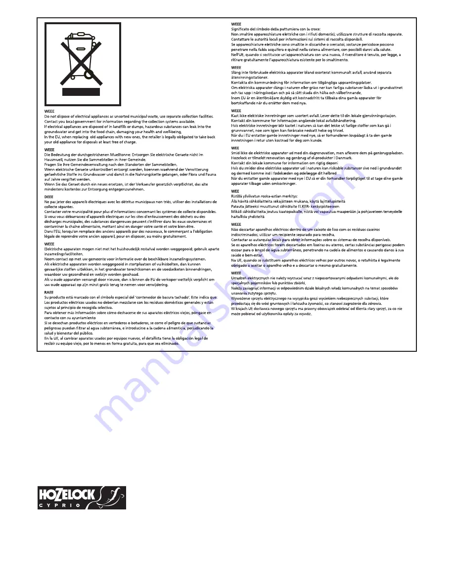 Hozelock aquaforce 12000 Скачать руководство пользователя страница 68