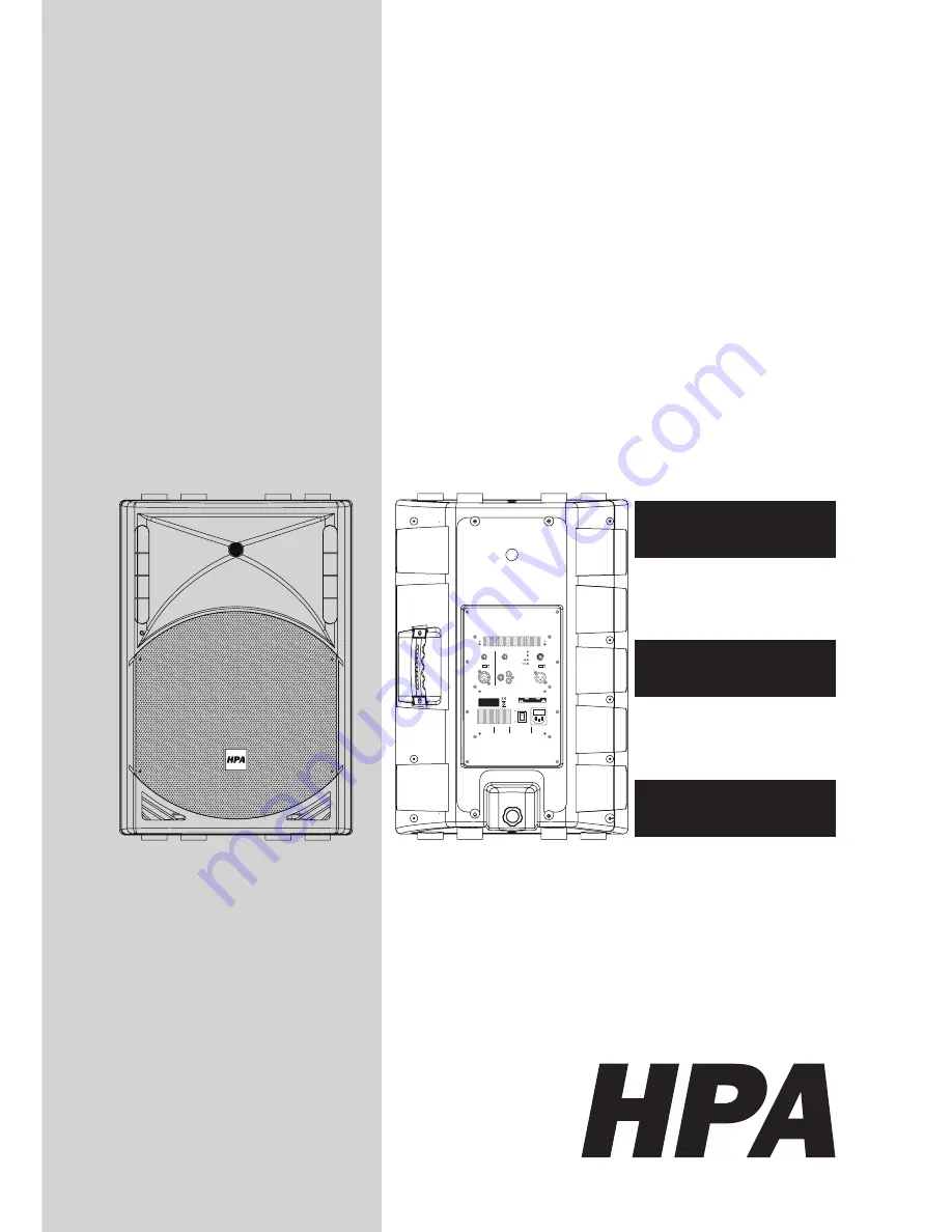 HPA SA104 Owner'S Manual Download Page 1