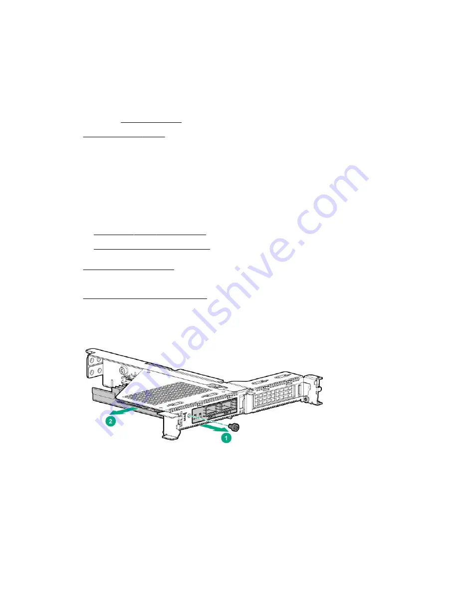 HPE ProLiant DL160 Gen10 Maintenance And Service Manual Download Page 48