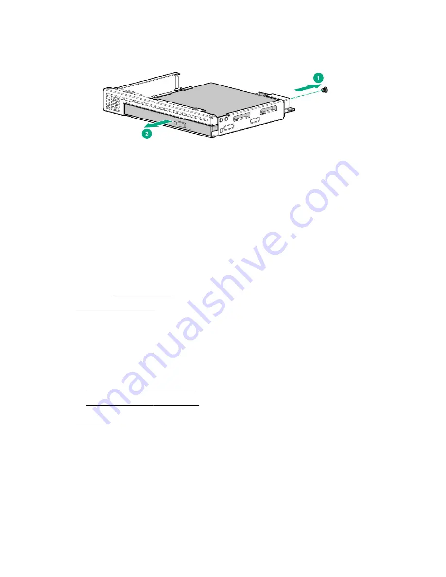 HPE ProLiant DL160 Gen10 Maintenance And Service Manual Download Page 54