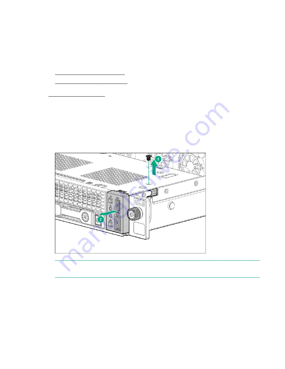 HPE ProLiant DL160 Gen10 Maintenance And Service Manual Download Page 58