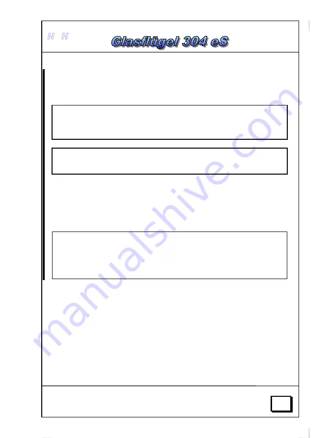 HPH Glasflugel 304 eS Manual Download Page 22