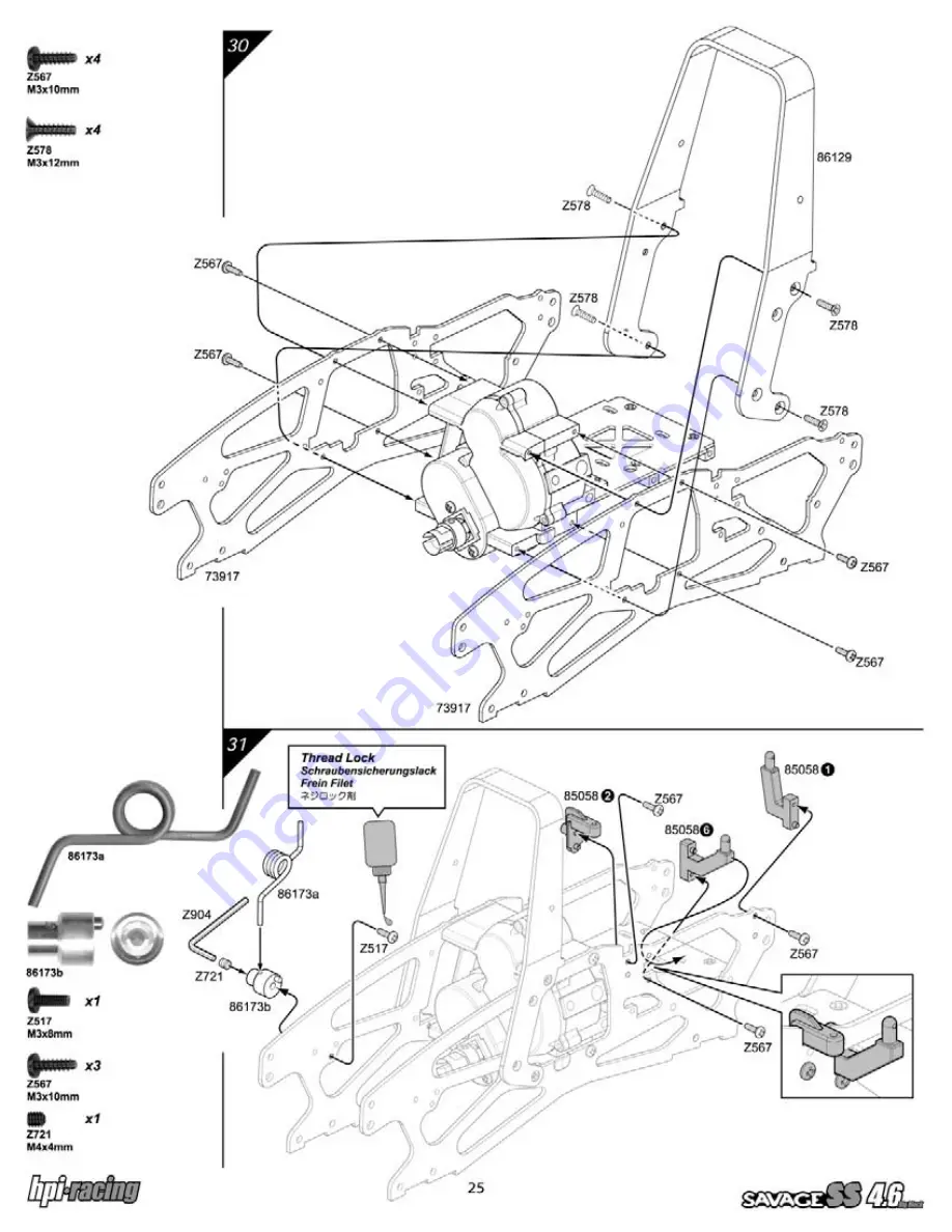 HPI Racing 105944 Instruction Manual Download Page 25