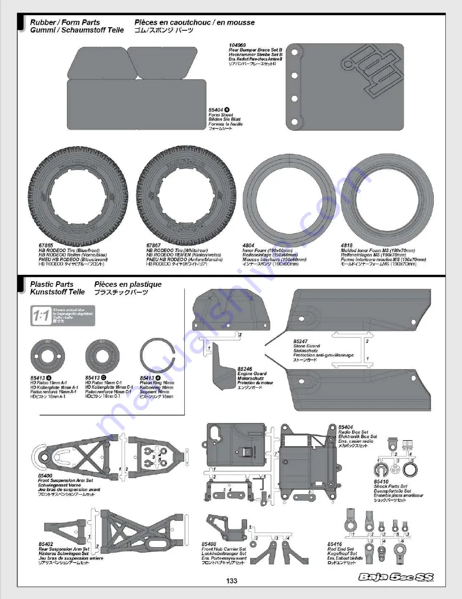 HPI Racing Baja 5SC SS Instruction Manual Download Page 134