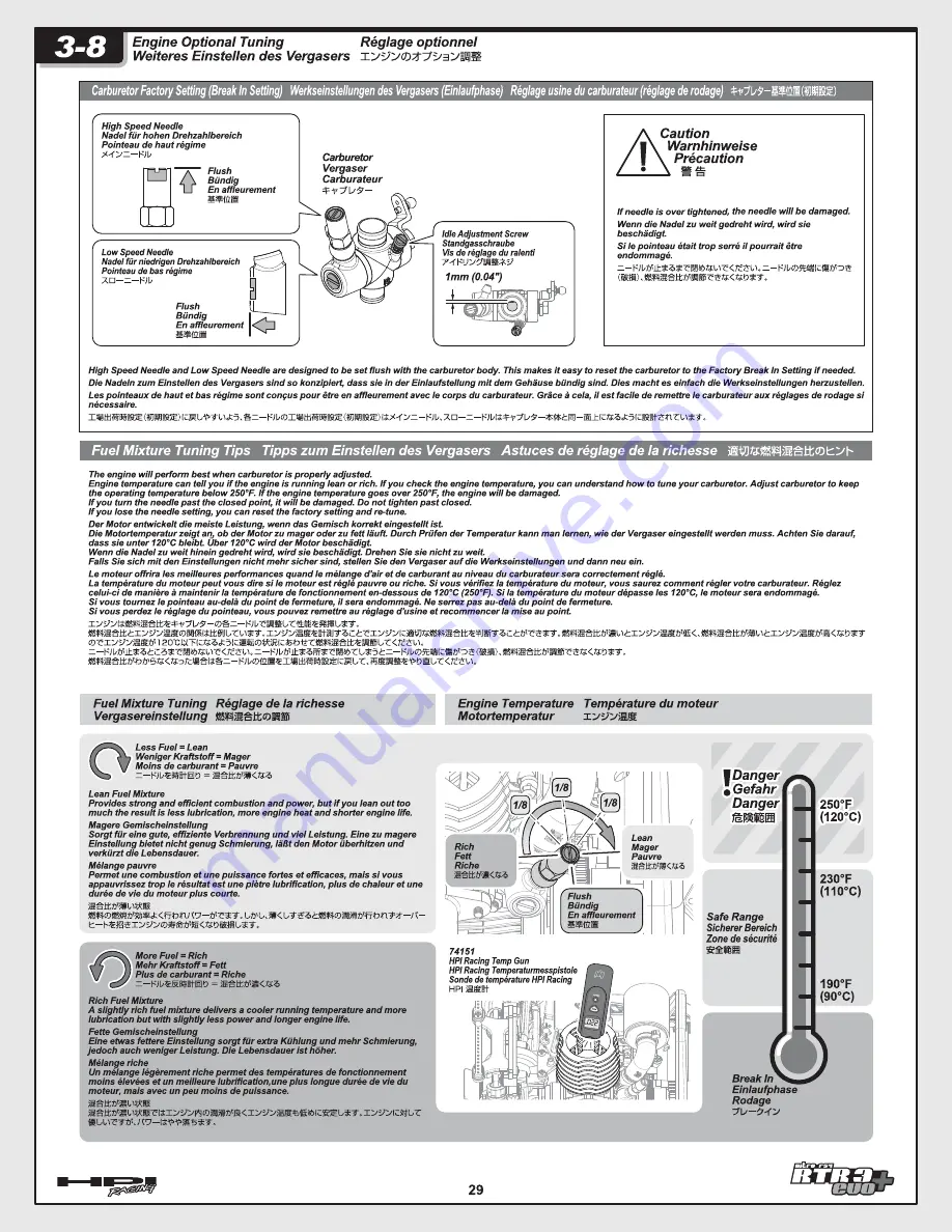 HPI Racing RTR NITRO RS4 3 EVO+ Instruction Manual Download Page 29