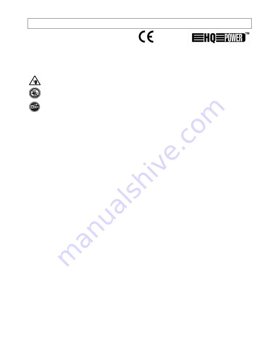 HQ Power PROMIX3000 Manual Download Page 1