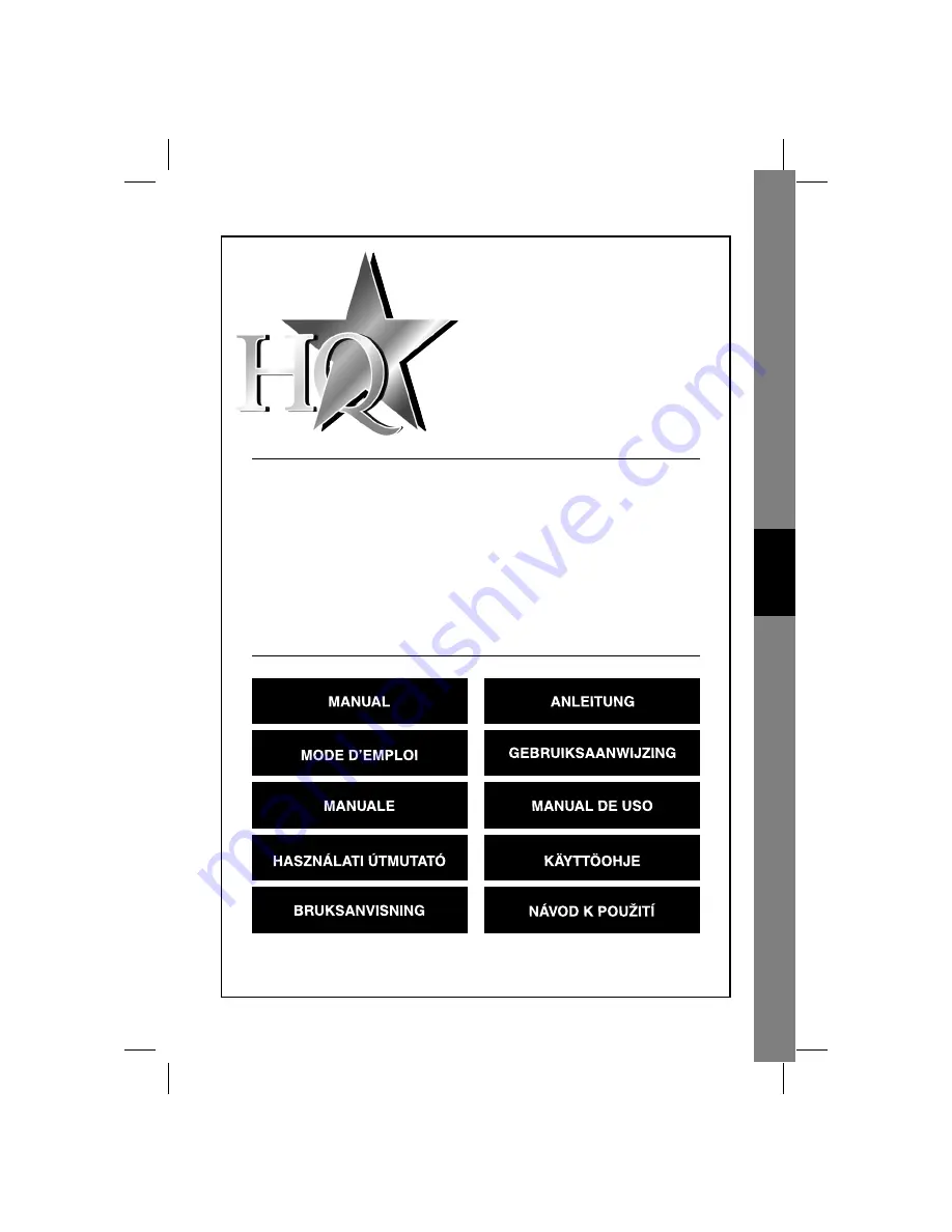 HQ HQ-UBT-3400 Manual Download Page 17