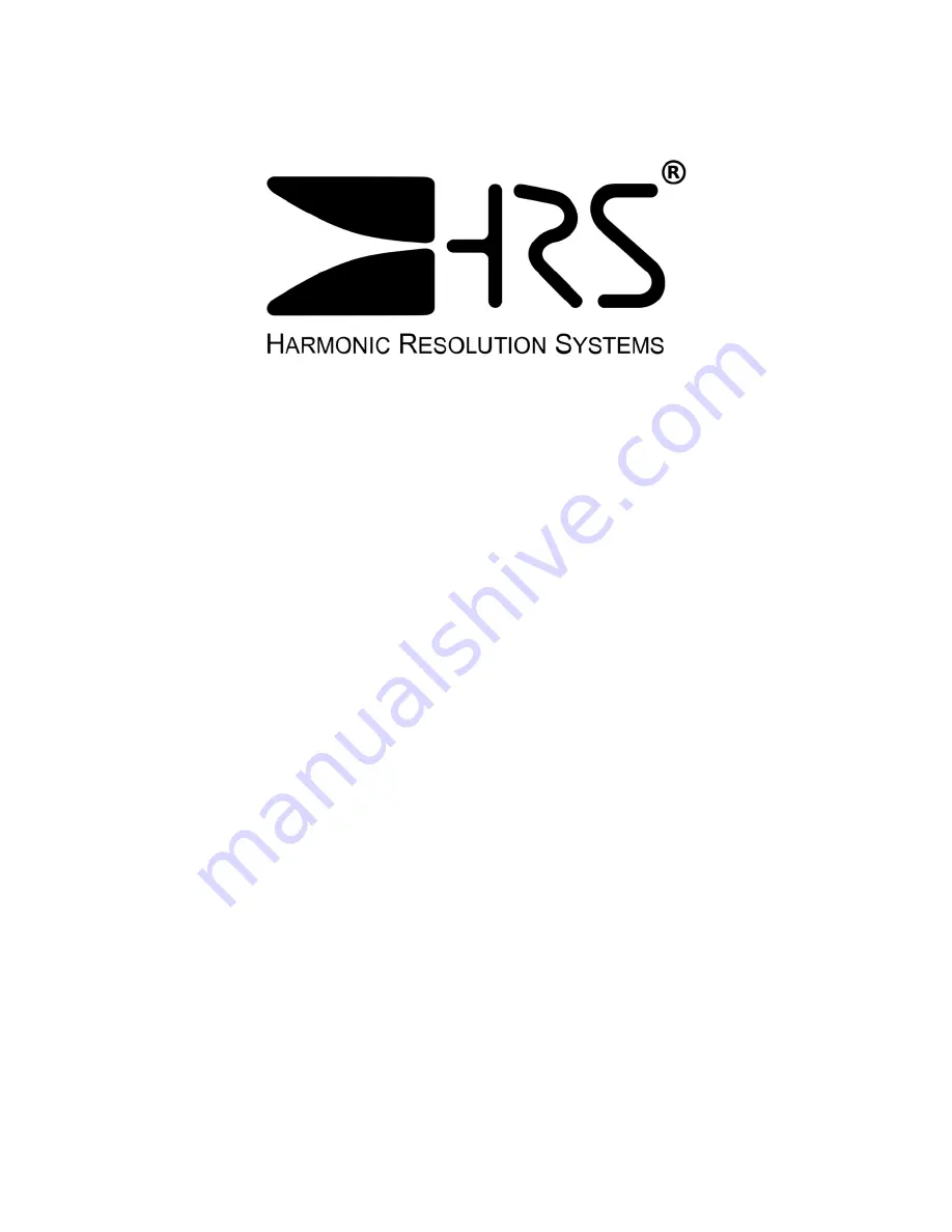 HRS EXR Instruction Manual Download Page 1