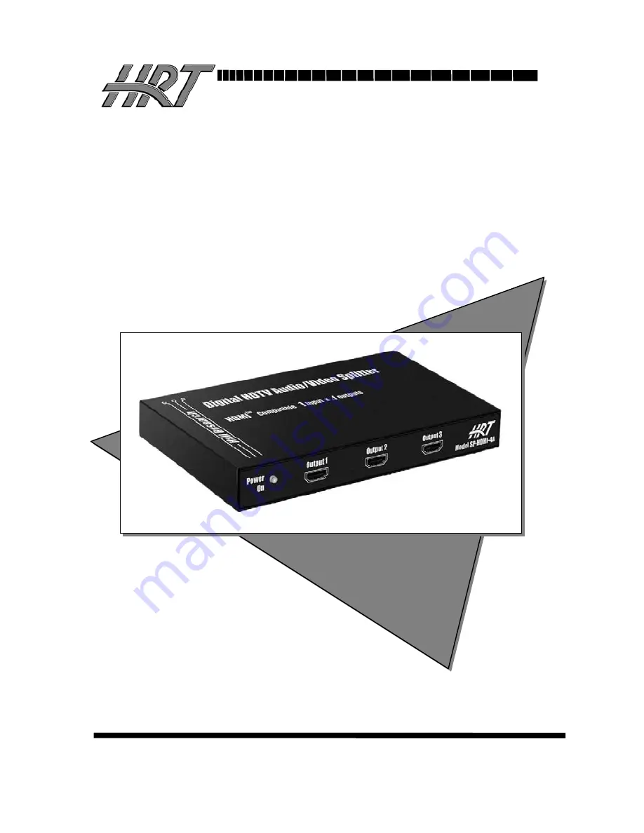 HRT SP-HDMI-4A Скачать руководство пользователя страница 1