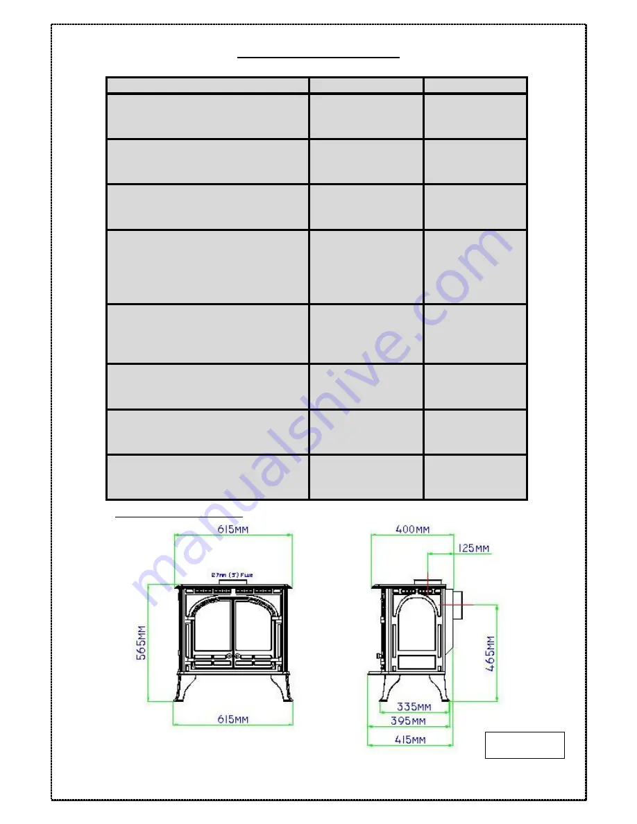 HS GAS Select 6 Installation And Servicing Instructions Download Page 3