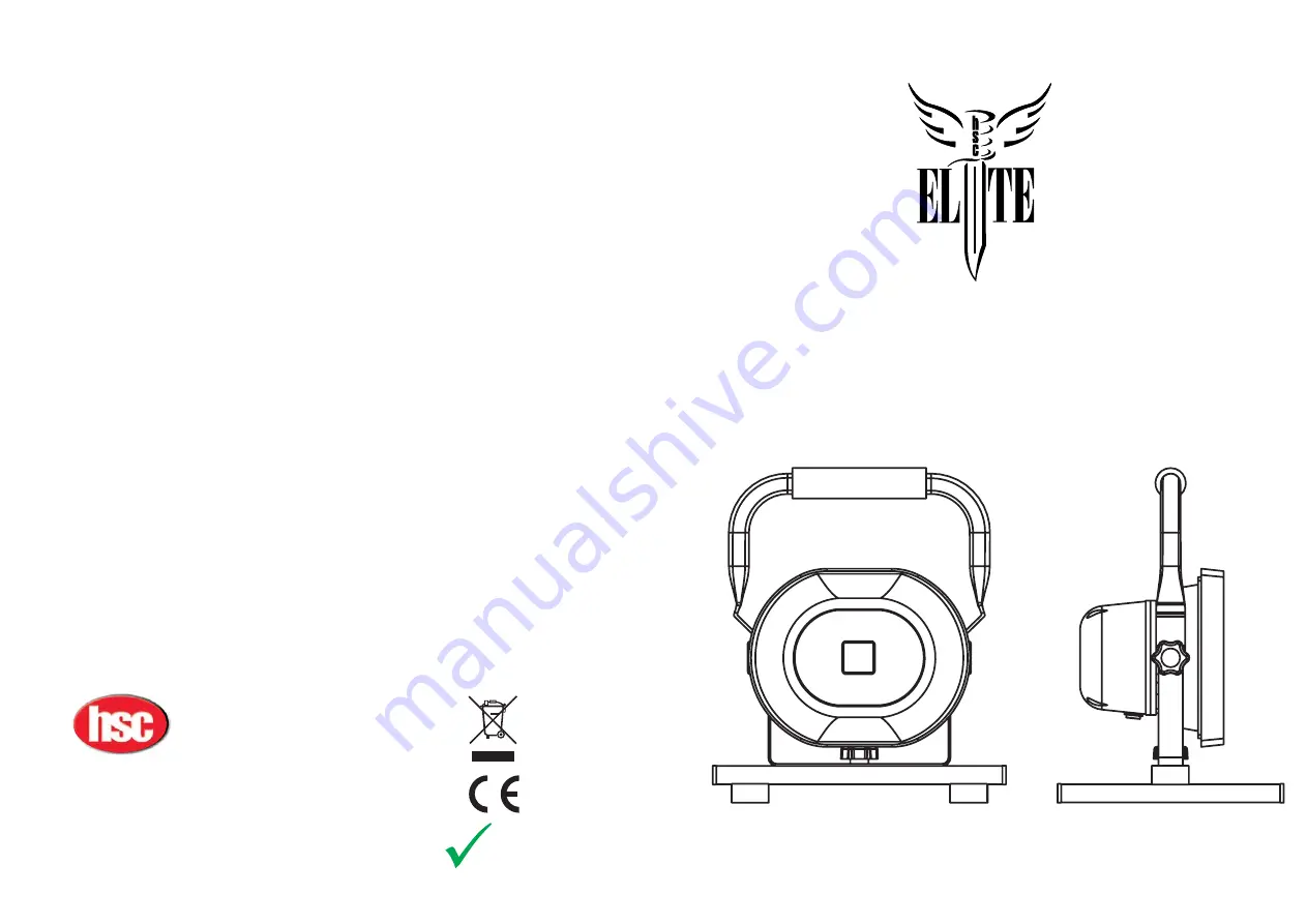 HSC Elite LED10WRO Скачать руководство пользователя страница 1