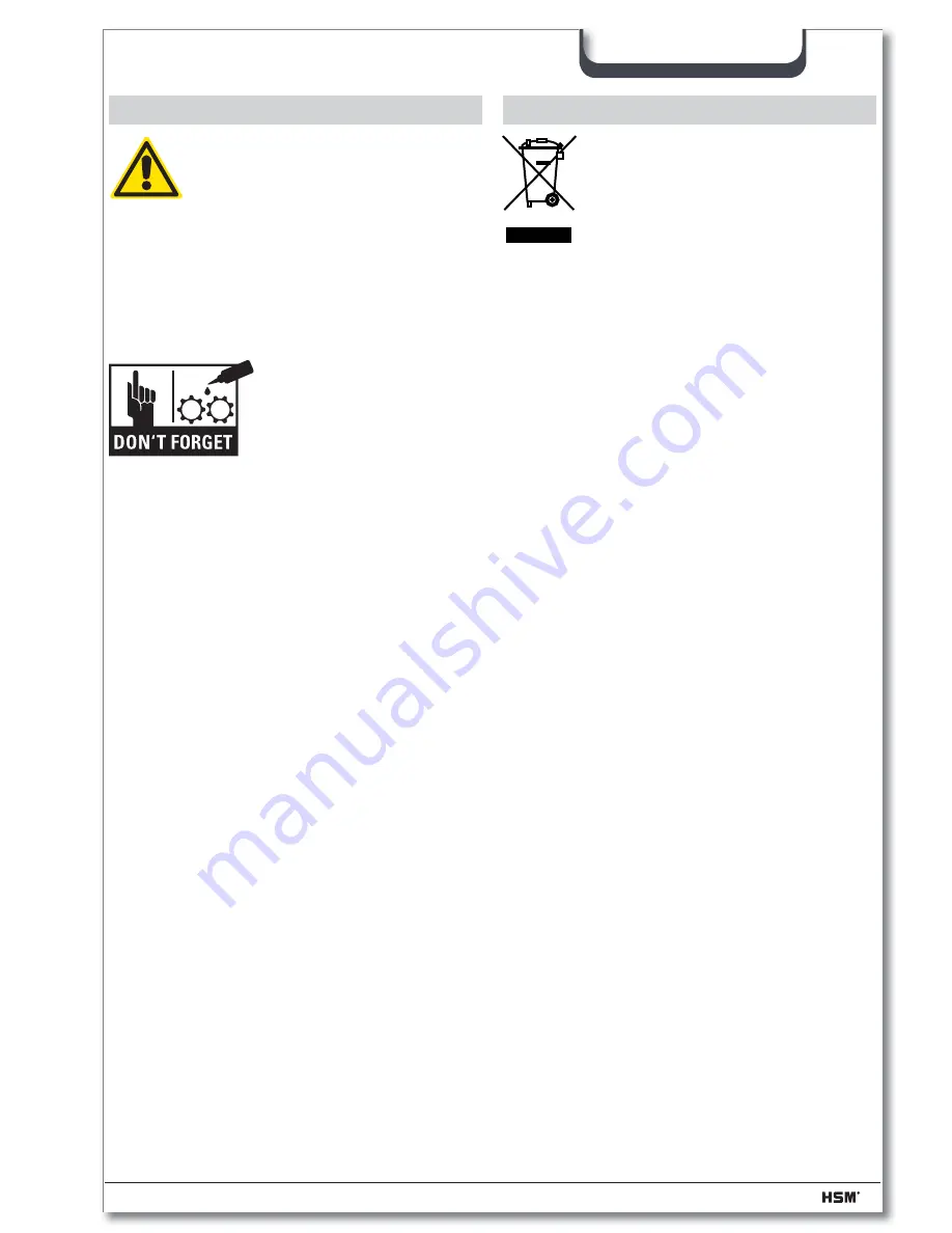 HSM 125.2 Operating Instructions Manual Download Page 7