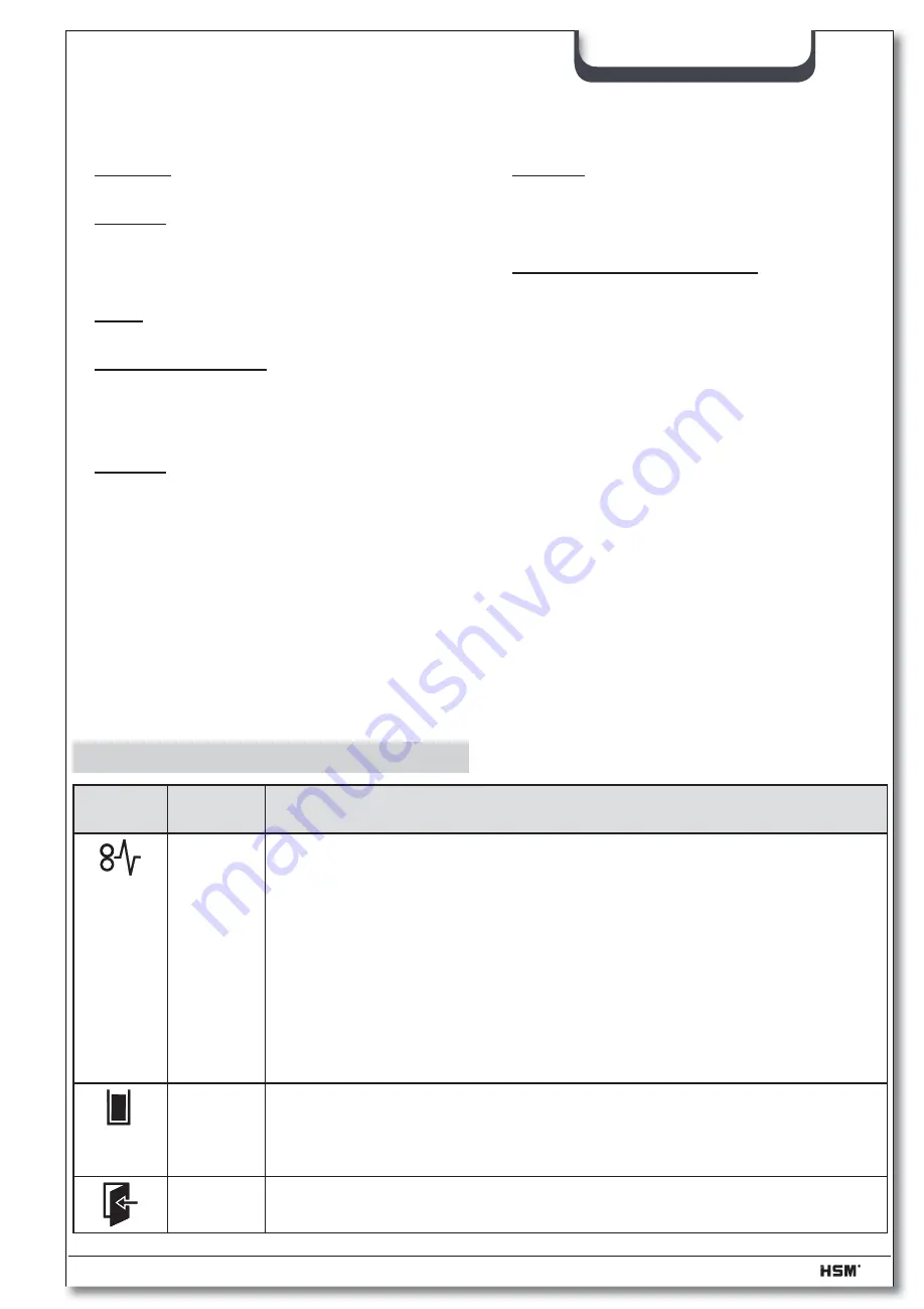 HSM HSM-1780 Instruction Manual Download Page 56