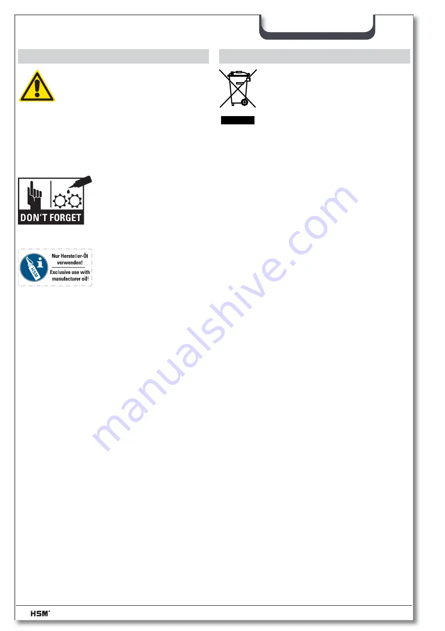 HSM HSM-1911 Instruction Manual Download Page 81