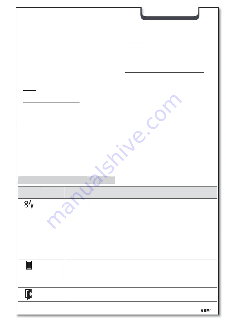 HSM HSM1781 Operating Instructions Manual Download Page 48