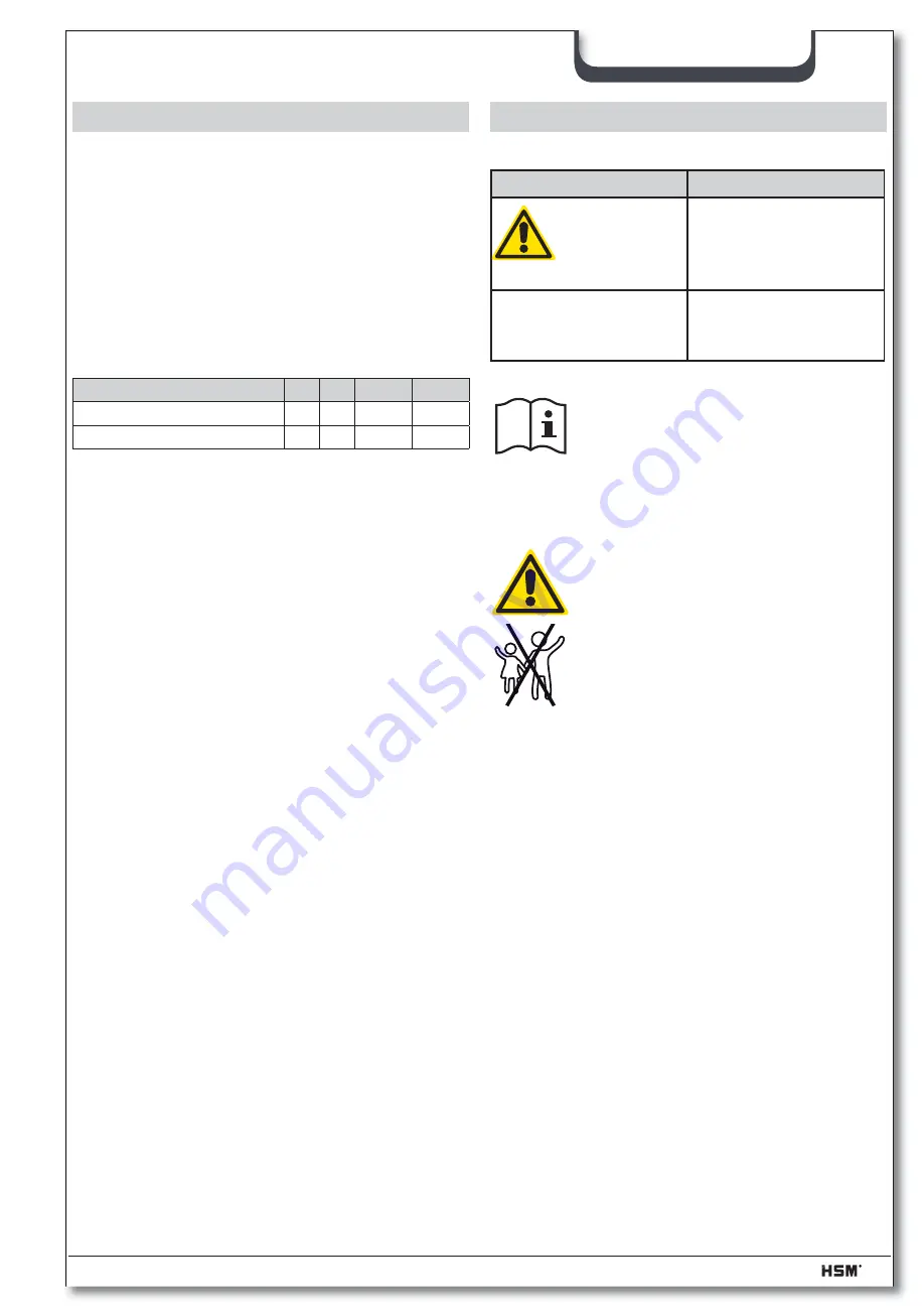 HSM HSM1802 Instruction Manual Download Page 12