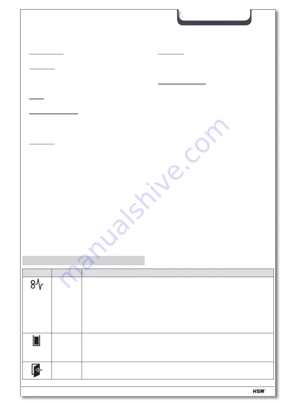 HSM HSM1832 Instruction Manual Download Page 64