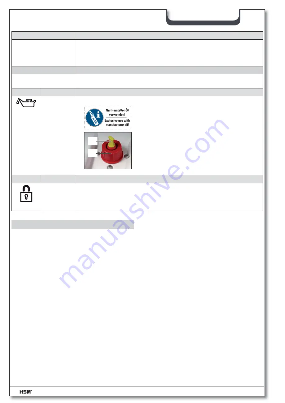 HSM HSM1854M Instruction Manual Download Page 65