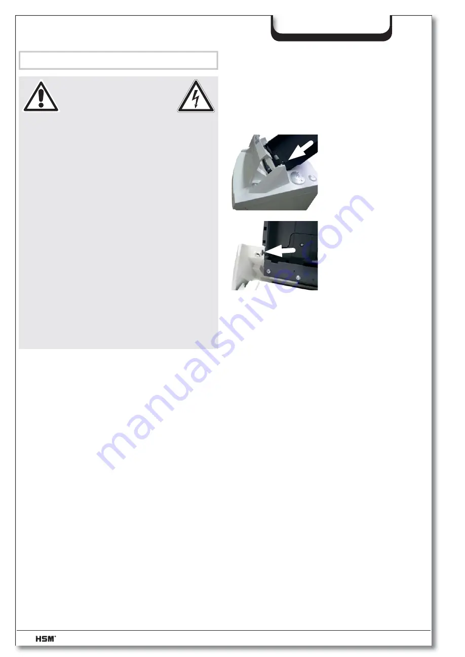 HSM HSM2085 Operating Instructions Manual Download Page 115