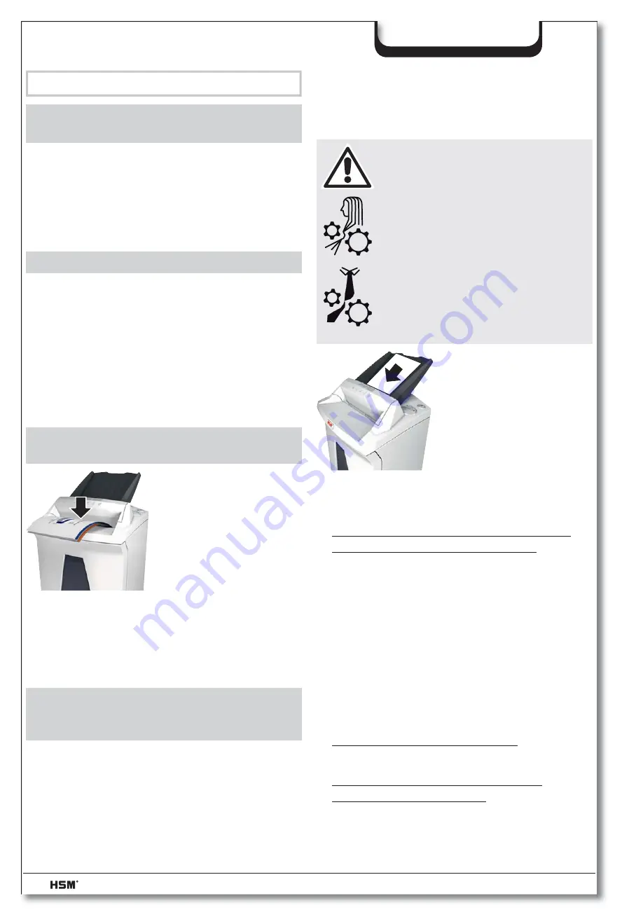 HSM HSM2085 Operating Instructions Manual Download Page 179