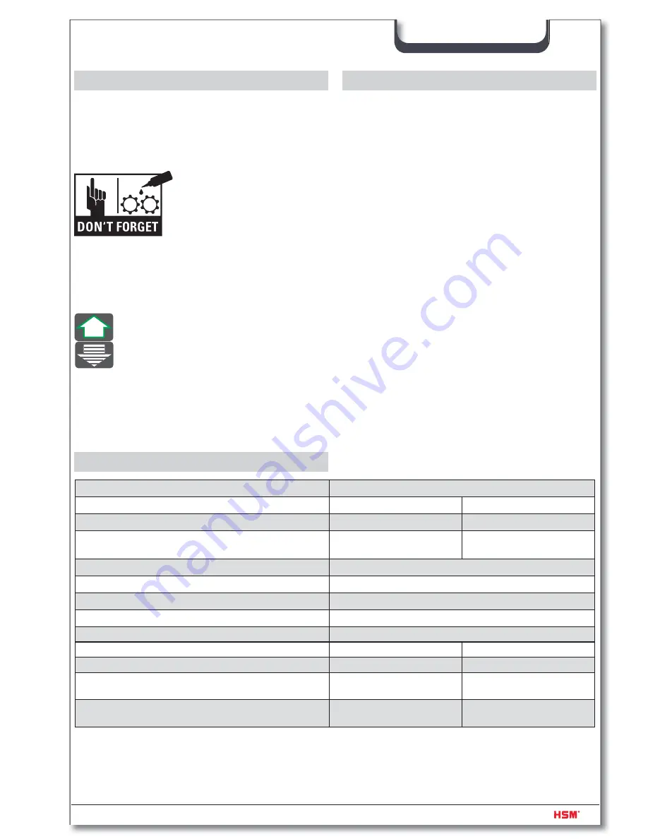 HSM Powerline 450.2 Operating Instructions Manual Download Page 19