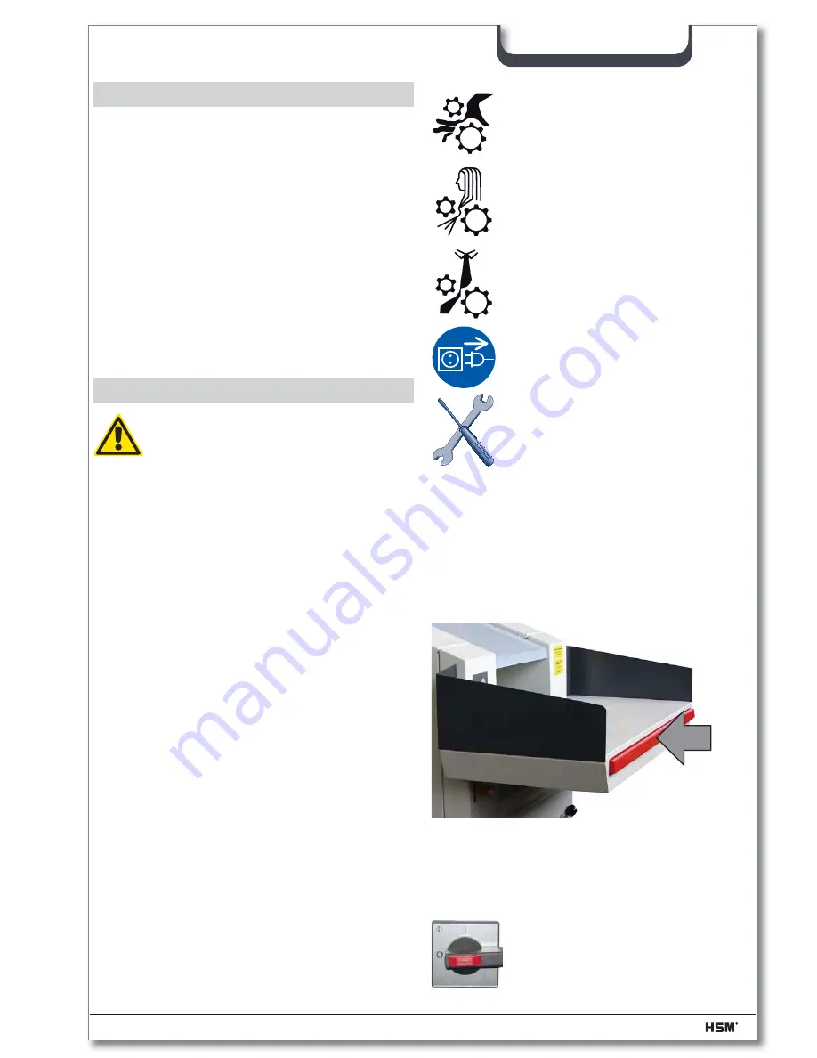 HSM Powerline FA 500.3 Operating Manual Download Page 2