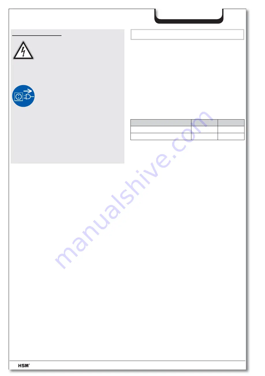 HSM Securio AF500 Operating Instruction Download Page 15