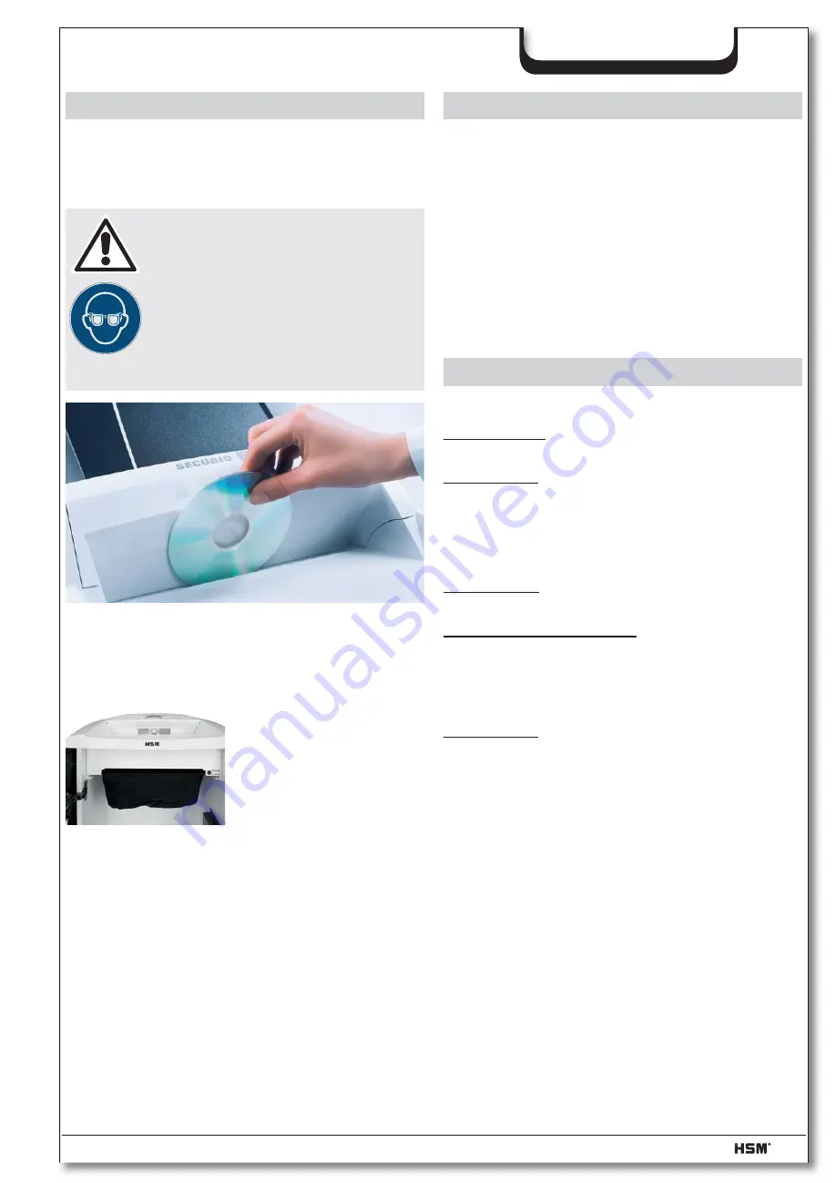 HSM Securio AF500 Operating Instruction Download Page 150