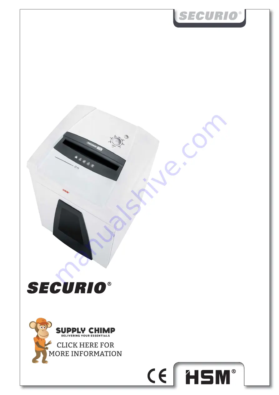 HSM Securio P40 Скачать руководство пользователя страница 1